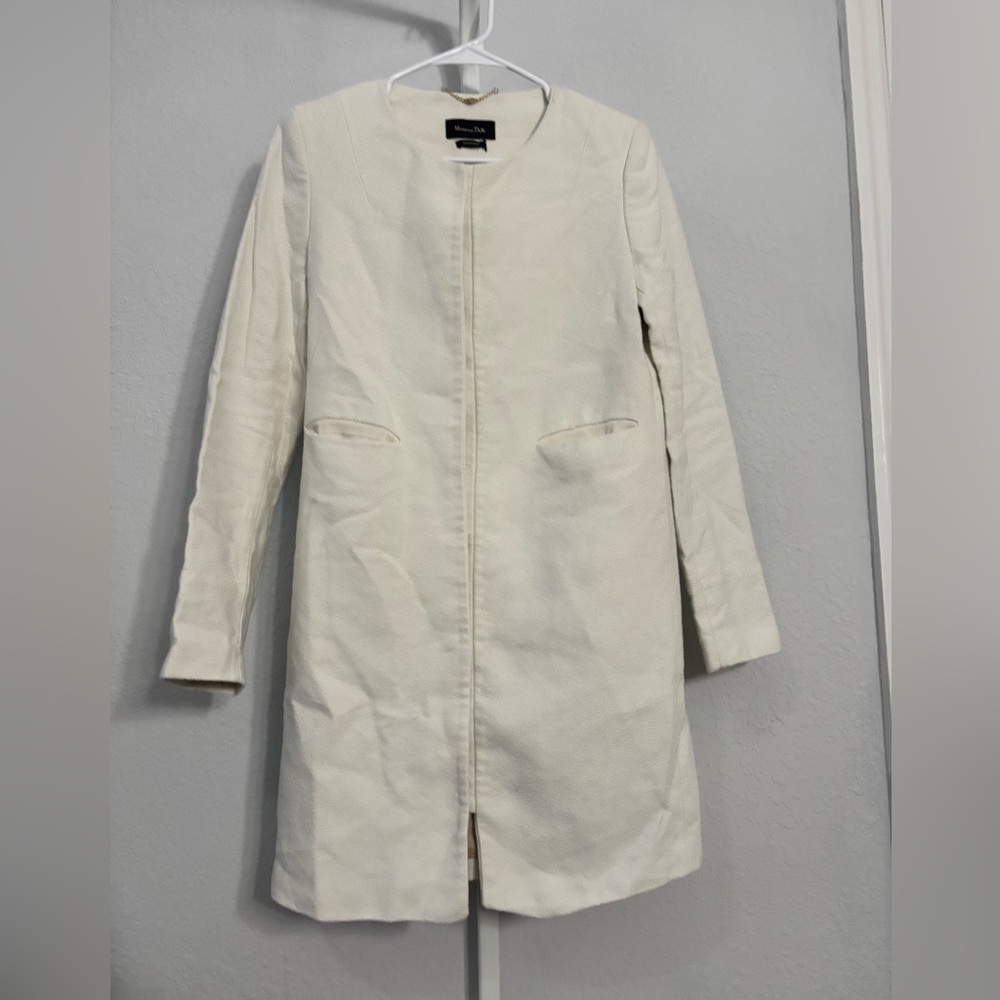 Massimo Dutti Cream Trench Coat